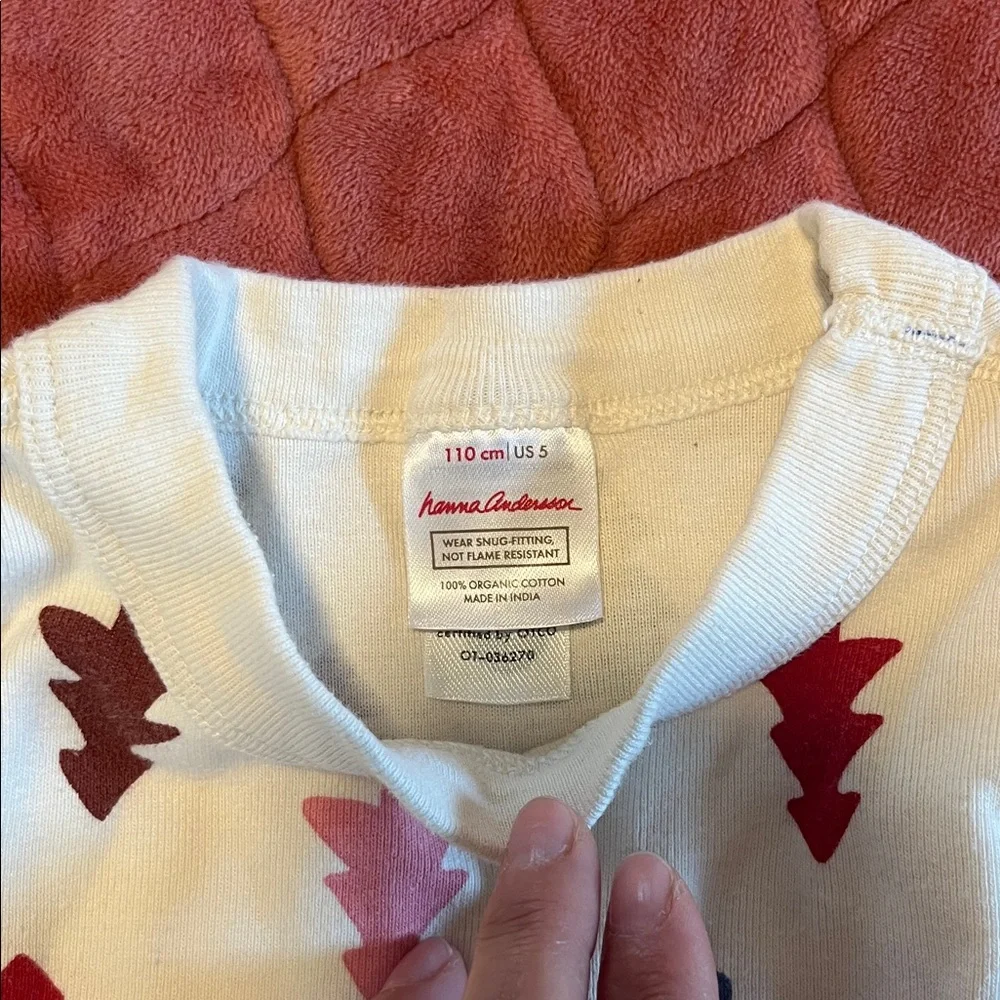 Hanna Andersson Multicolor Tree Print Kids Pajama Set - Picture 2 of 3